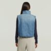 Gewatteerd vest met rits en 2 zakken