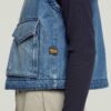 Gewatteerd vest met rits en 2 zakken