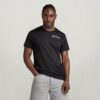Grafisch geribbeld T-shirt Grafisch geribbeld T-shirt
