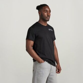 Grafisch geribbeld T-shirt