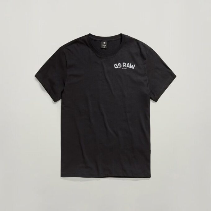 Grafisch geribbeld T-shirt Grafisch geribbeld T-shirt