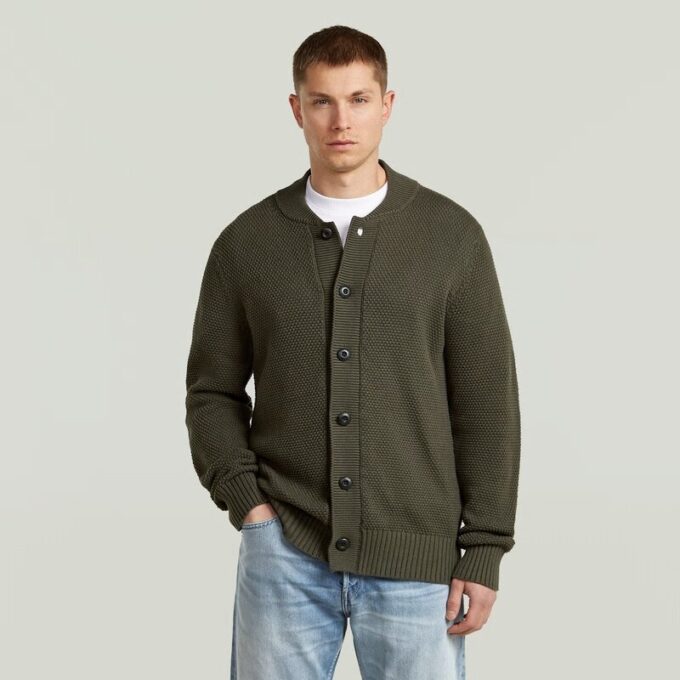 Honingraatstructuur Cardigan Breisel Honingraatstructuur Cardigan Breisel