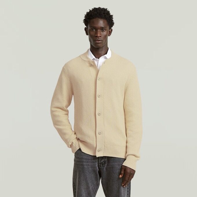 Honingraatstructuur Cardigan Breisel Honingraatstructuur Cardigan Breisel