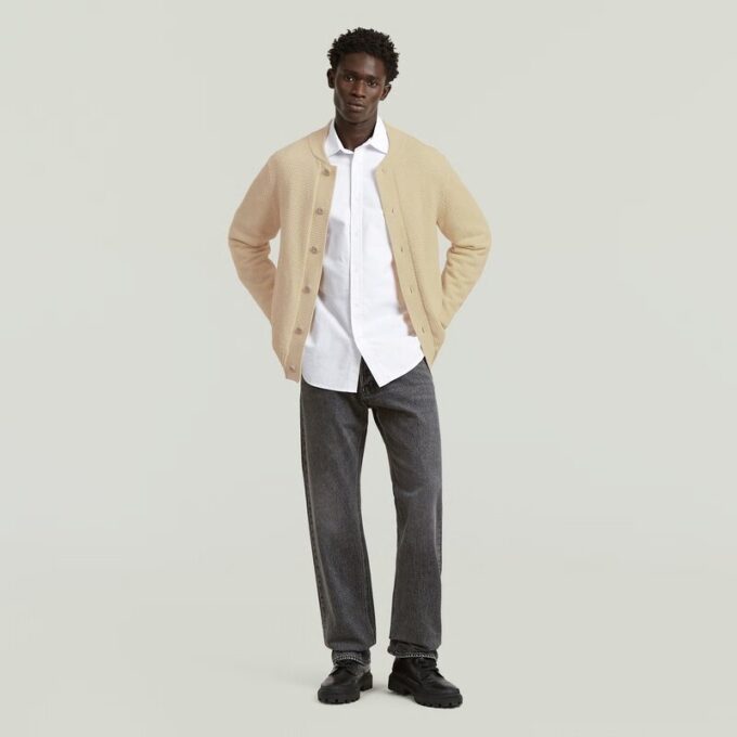 Honingraatstructuur Cardigan Breisel Honingraatstructuur Cardigan Breisel