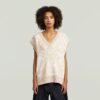 Jacquard vest gebreid Jacquard vest gebreid