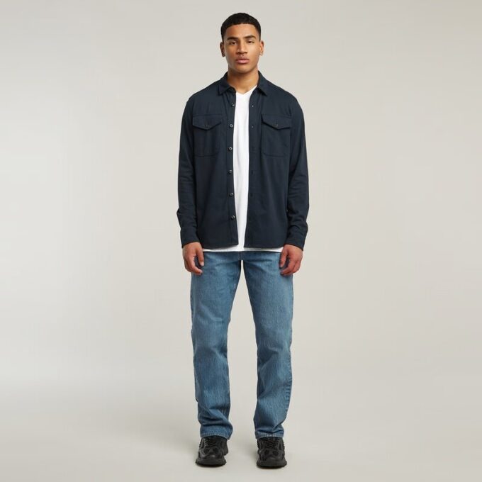 Jersey Shirt Marine Zakken Jersey Shirt Marine Zakken