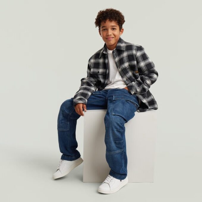 Jongens 3D Regular Straight Cargo Jeans Jongens 3D Regular Straight Cargo Jeans