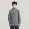 Jongens Army Half Zip Knit Jongens Army Half Zip Knit