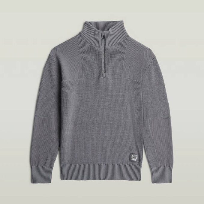 Jongens Army Half Zip Knit Jongens Army Half Zip Knit