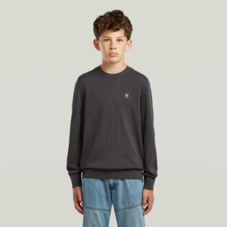 Jongens Basic Crewknit Trui