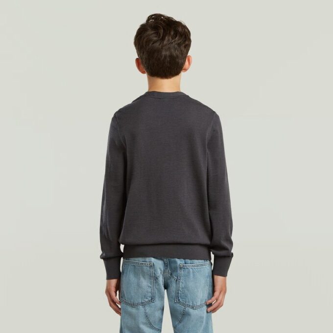 Jongens Basic Crewknit Trui Jongens Basic Crewknit Trui