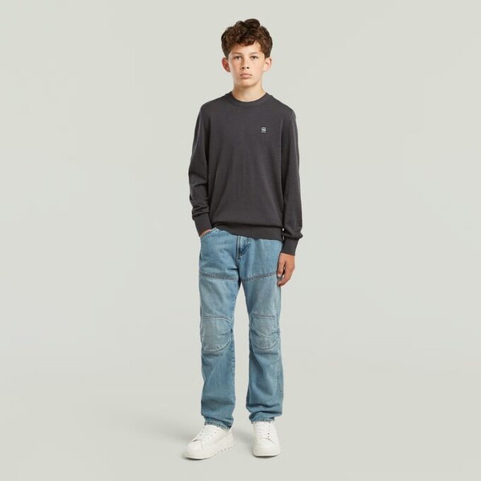 Jongens Basic Crewknit Trui Jongens Basic Crewknit Trui