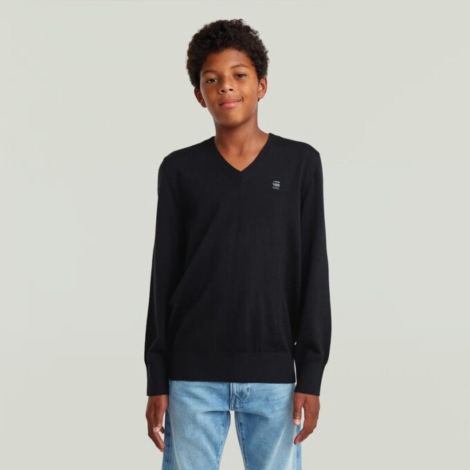 Jongens Basic V-hals Breisel