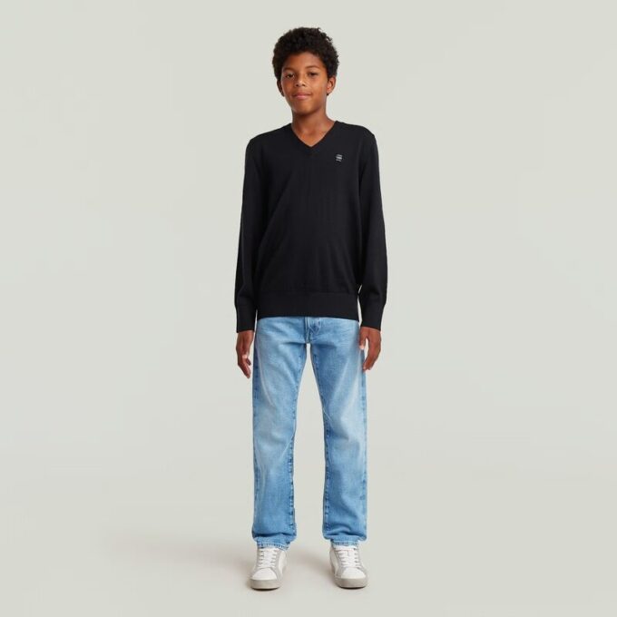 Jongens Basic V-hals Breisel