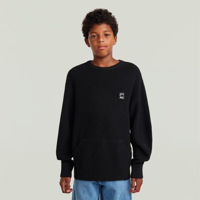 Jongens Constructed Crew Knit