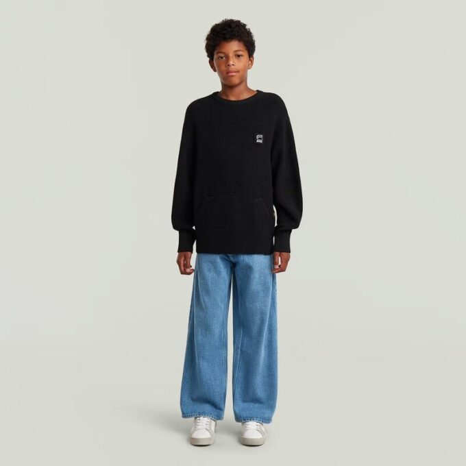 Jongens Constructed Crew Knit