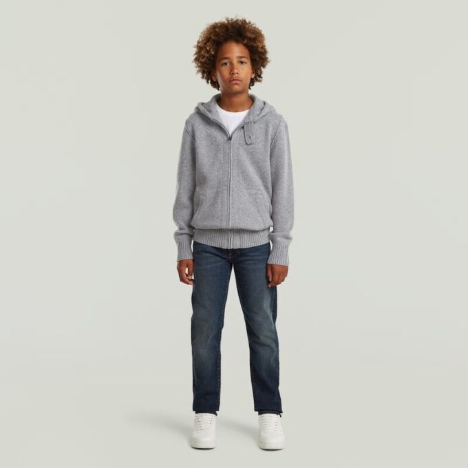 Jongens Rag Hooded Full Zip Knit