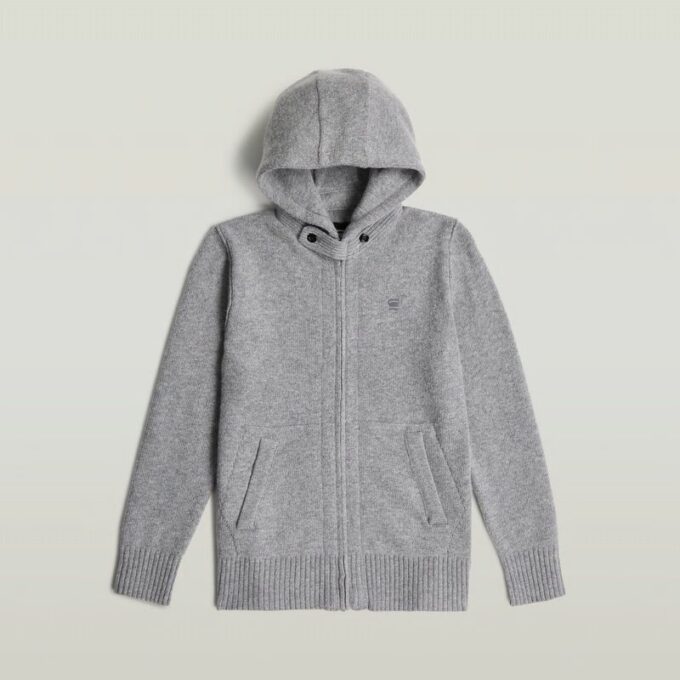 Jongens Rag Hooded Full Zip Knit