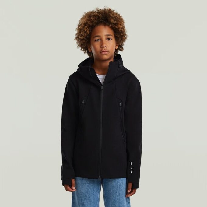 Jongens Regular Hooded Full Zip Knit