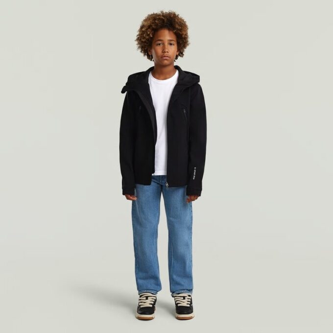Jongens Regular Hooded Full Zip Knit