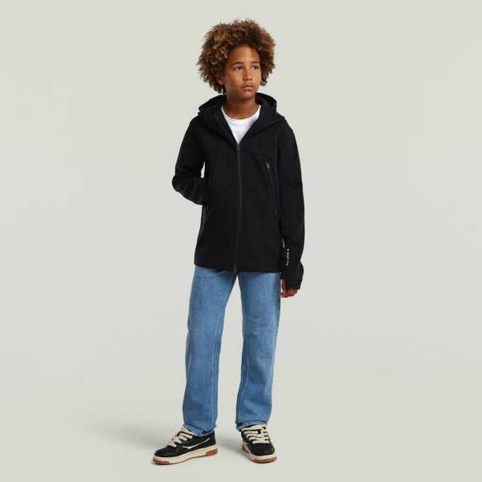 Jongens Regular Hooded Full Zip Knit