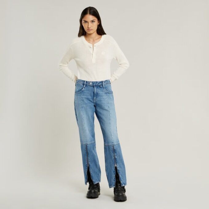 Judee Biker Low Waist Loose Jeans