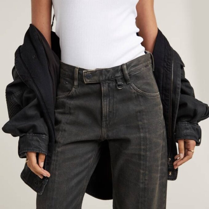 Judee Biker Low Waist Loose Jeans