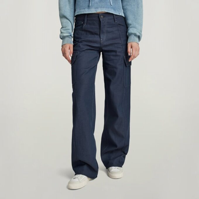 Judee Cargo Lage Taille Losse Jeans