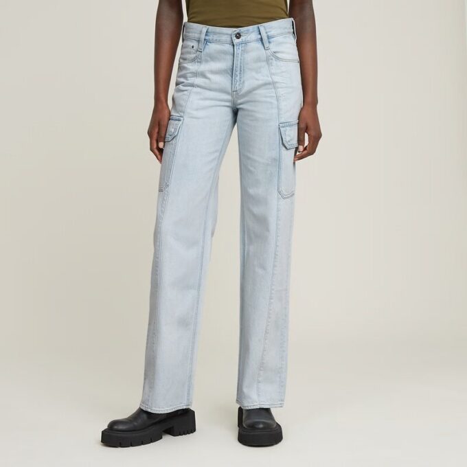 Judee Cargo Lage Taille Losse Jeans
