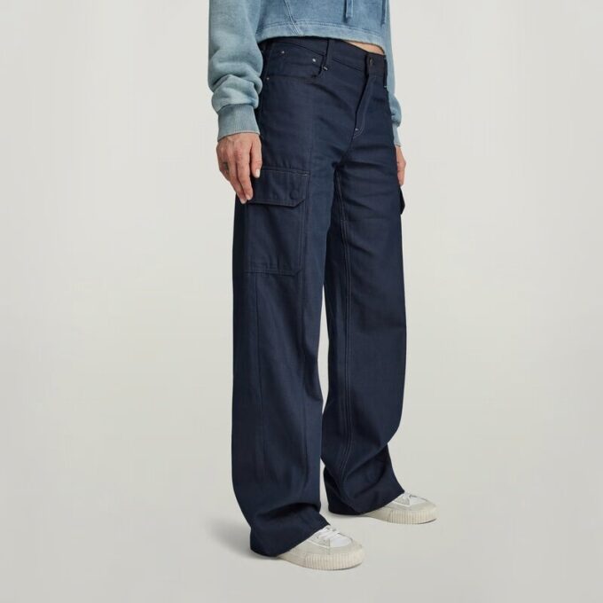 Judee Cargo Lage Taille Losse Jeans