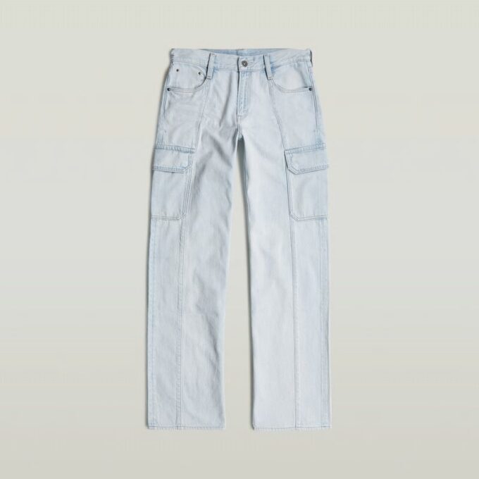 Judee Cargo Lage Taille Losse Jeans