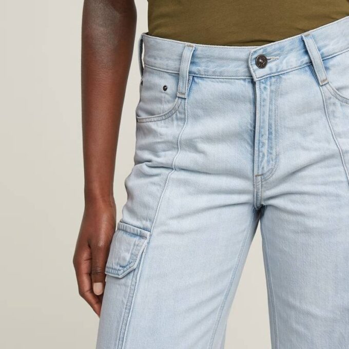 Judee Cargo Lage Taille Losse Jeans
