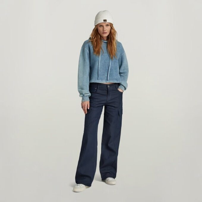 Judee Cargo Lage Taille Losse Jeans