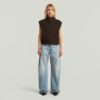 Kabelgebreid vest met volledige ritssluiting Kabelgebreid vest met volledige ritssluiting