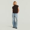 Kabelgebreid vest met volledige ritssluiting Kabelgebreid vest met volledige ritssluiting