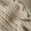 Kabelgebreid vest met volledige ritssluiting Kabelgebreid vest met volledige ritssluiting