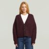 Kabelgebreide cropped cardigan Kabelgebreide cropped cardigan
