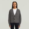 Kabelgebreide cropped cardigan Kabelgebreide cropped cardigan