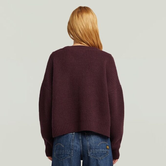 Kabelgebreide cropped cardigan Kabelgebreide cropped cardigan