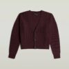 Kabelgebreide cropped cardigan Kabelgebreide cropped cardigan