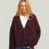 Kabelgebreide cropped cardigan Kabelgebreide cropped cardigan