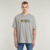 Kleurverschuiving Old Skool Logo Boxy T-shirt Kleurverschuiving Old Skool Logo Boxy T-shirt