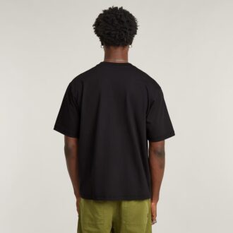 Kleurverschuiving Old Skool Logo Boxy T-shirt