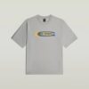 Kleurverschuiving Old Skool Logo Boxy T-shirt Kleurverschuiving Old Skool Logo Boxy T-shirt