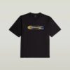 Kleurverschuiving Old Skool Logo Boxy T-shirt Kleurverschuiving Old Skool Logo Boxy T-shirt
