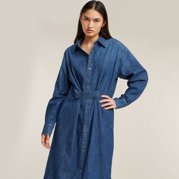 Lange tab-shirtjurk