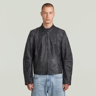 Leren Blousonjack