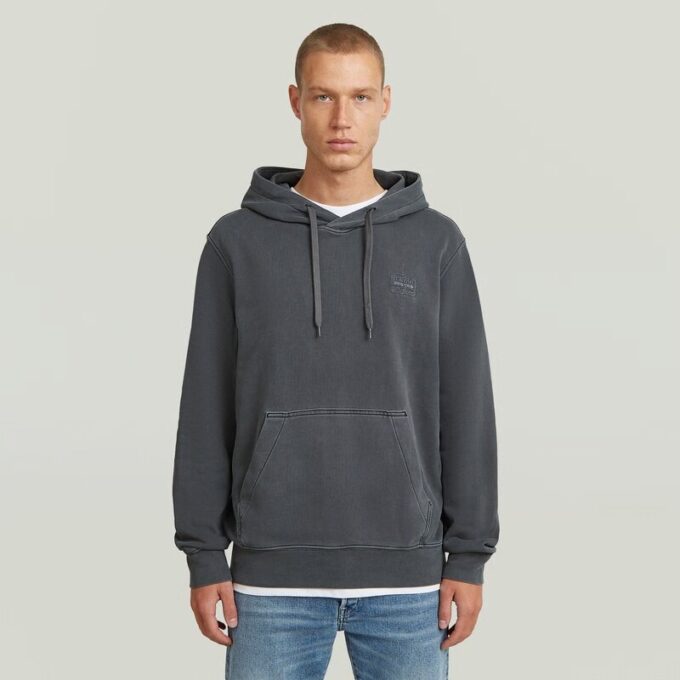 Logo Overdyed Hooded Sweater Logo Overdyed Hooded Sweater