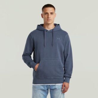 Logo Overdyed Hooded Sweater