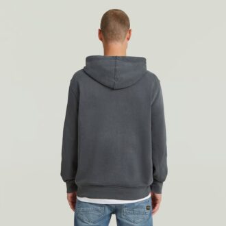 Logo Overdyed Hooded Sweater
